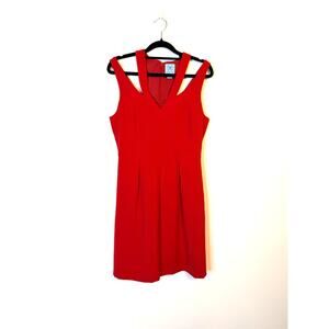 CeCe Women’s Sleeveless Fit & Flare Red Dress Size 2